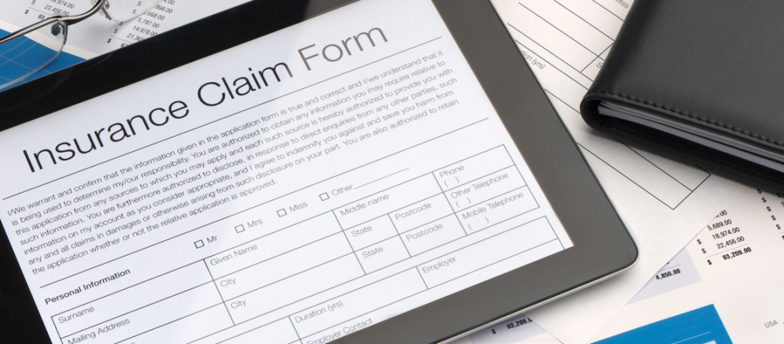 Online insurance claim form